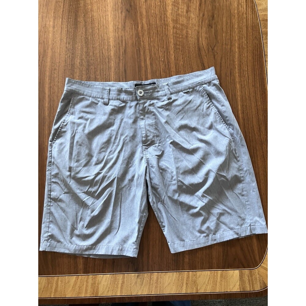 Travis Mathew Golf Shorts Mens Sz 36 Sports Performance Stretch 10” Heather Gray